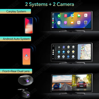 4K Dashcam mit CarPlay – Android Auto – GPS – Sprachsteuerung