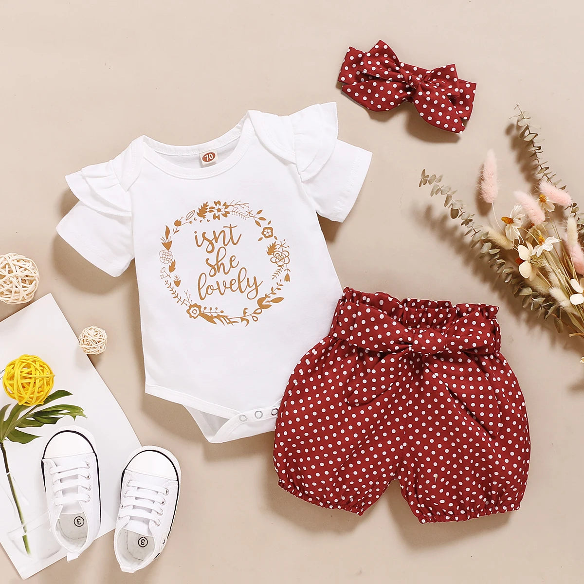 Adorable Baby Girl Summer Outfit Set