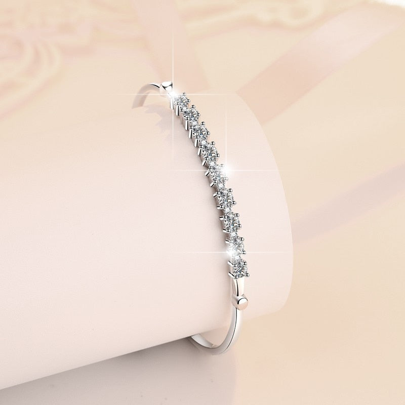 Luxury Moissanite Diamond Bangle