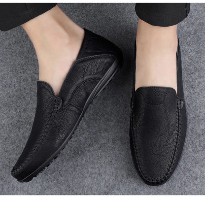 Herren handgemachte atmungsaktive Loafer