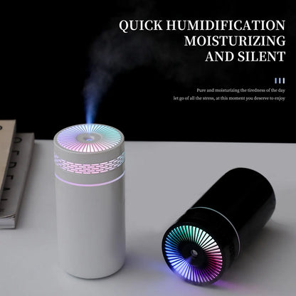 250ML Portable Car Air Humidifier - USB LED Essential Oil Diffuser