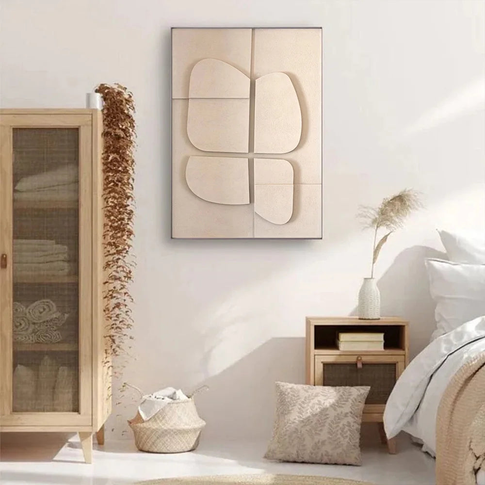 Geometric 3D Effect Canvas Wall Art