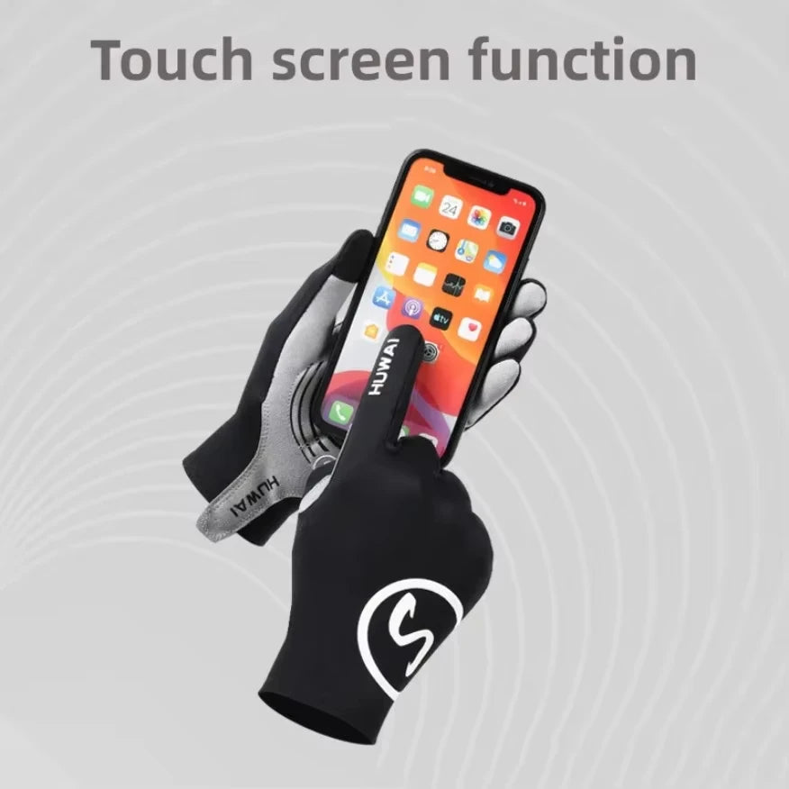 Touchscreen Cycling Gloves - Gel Padded Full & Half Finger Options