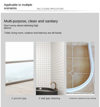 Long-Handle Bathroom Floor Brush for Tile Cleaning