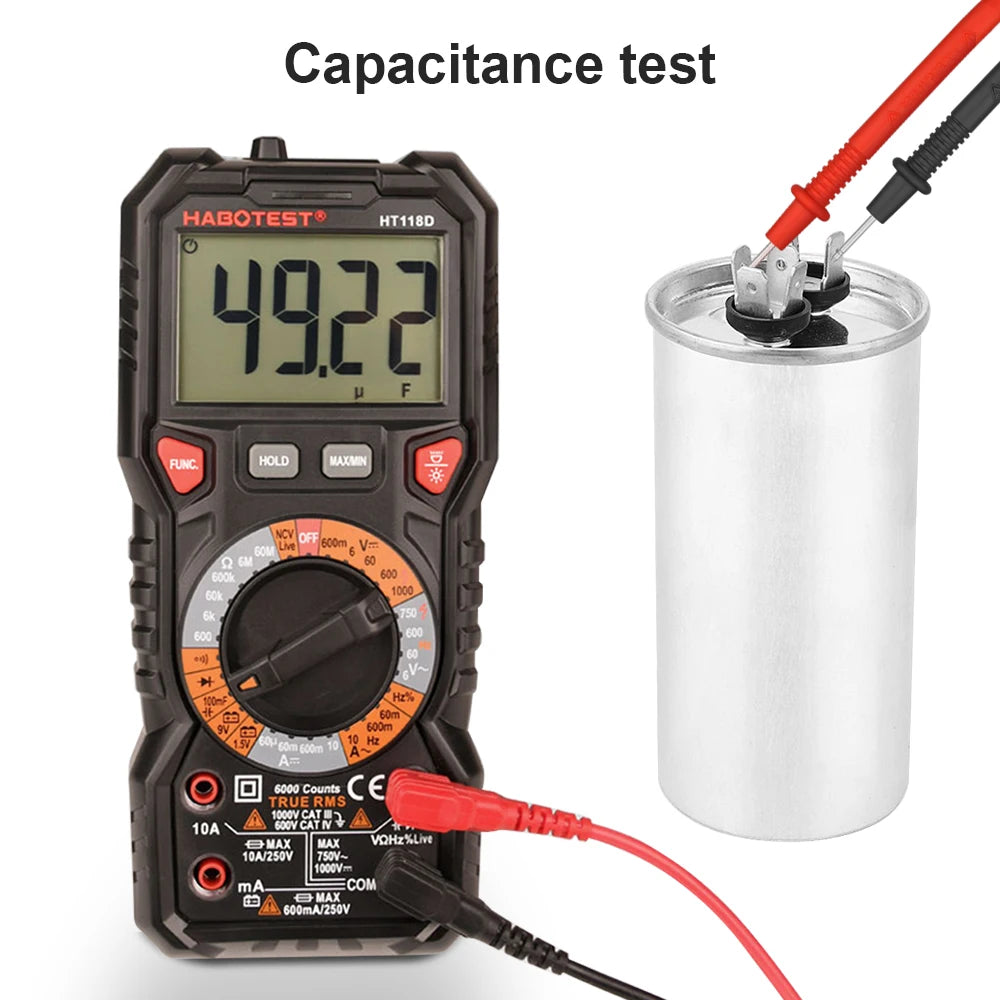 HT118 Digitalmultimeter - Echteffektivwert, automatische Messbereichswahl, NCV