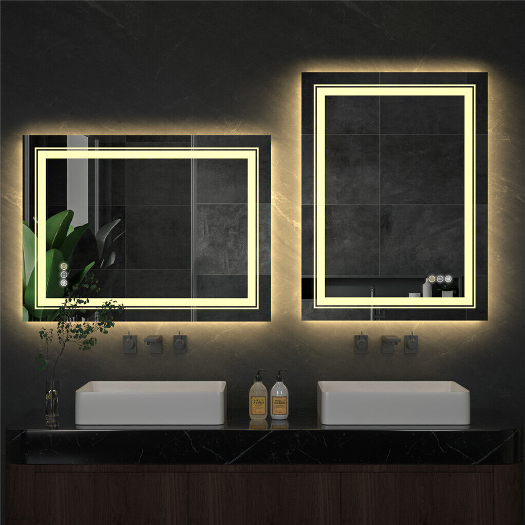 Miroir LED en cristal