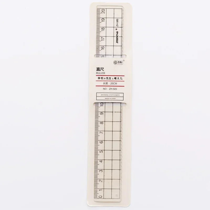 1 Pc Transparent Plastic Ruler