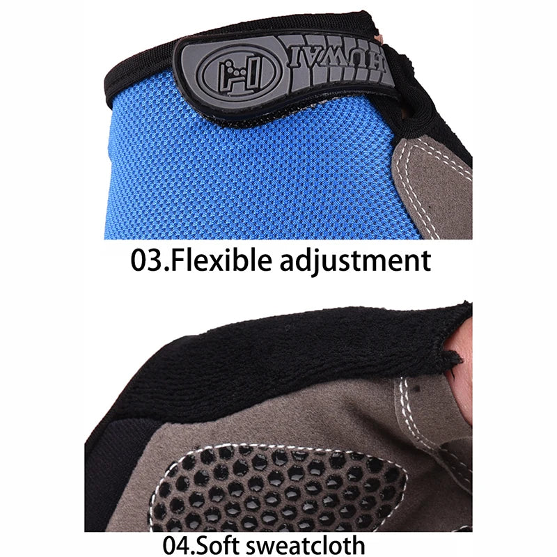 Breathable Half-Finger Cycling & Gym Gloves - Anti-Slip Design