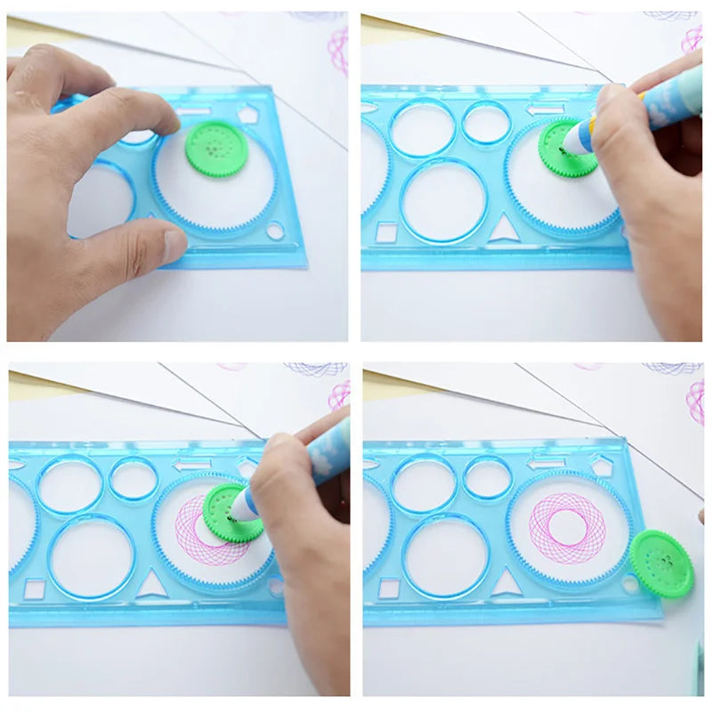 Geometry Spirograph Drawing Stencil Set - Creative Educational Toy