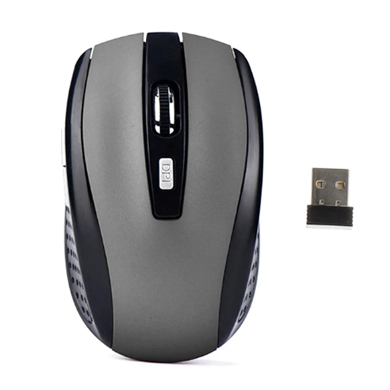 Wireless 2.4G Portable Optical Ergonomic Mice USB Adapter Mouse