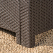 Noble House Water-Resistant Wicker Outdoor Sofa