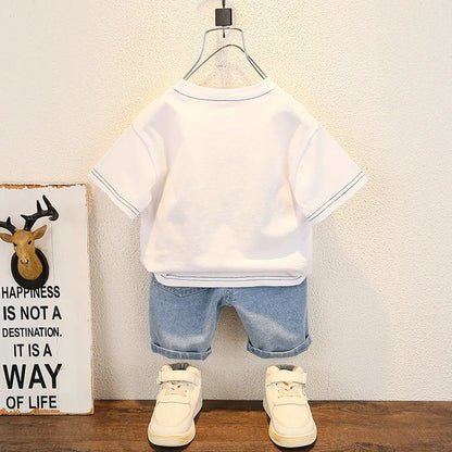 New Summer Baby Boy Kids Clothes Set