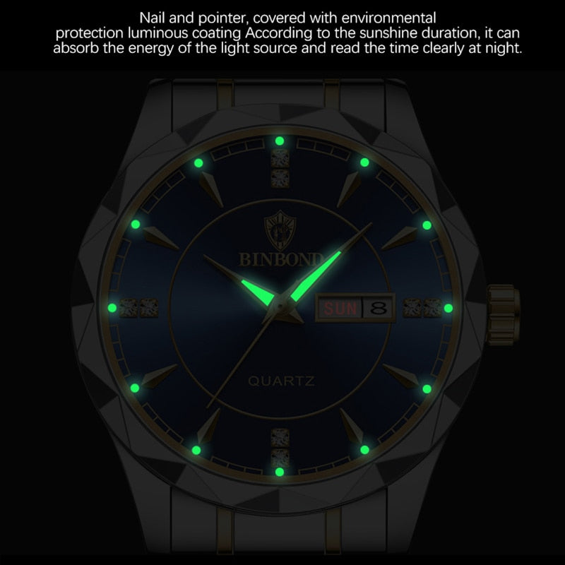 Luxury Waterproof Ultra Thin Men's Watch