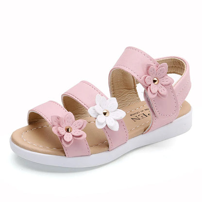 Gladiator Flower Sandals for Girls