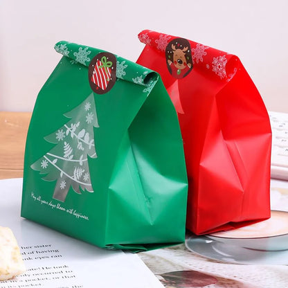 50/100pcs Snowflake Christmas Gift Bags - Candy & Treats