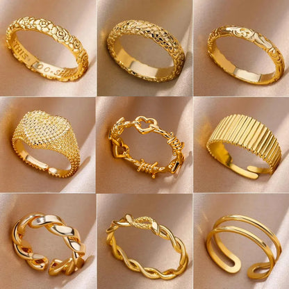 women rings, stainless steel rings, stainless rings, steel rings, ball rings, double rings, stainless steel rings for women, steel rings for women, metal rings, wedding rings, wedding bands, rings steel, gold rings for women