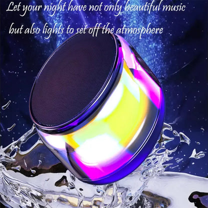 New Bluetooth Speaker Portable Subwoofer Colorful Lights