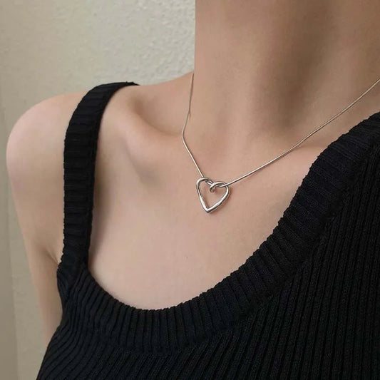 Collier pendentif coeur pour femme