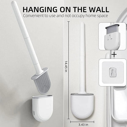 Wand-WC-Bürstengarnitur aus Silikon für Badezimmer