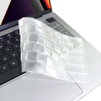 Housse de clavier en silicone noire pour MacBook Air/Pro (12/13/15 pouces)