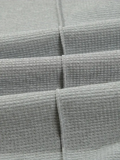 High Waist Men's Waffle Suit Pants