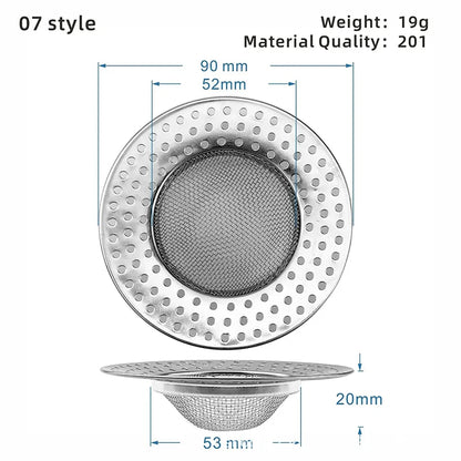 Stainless Steel Mesh Sink Strainer Filter