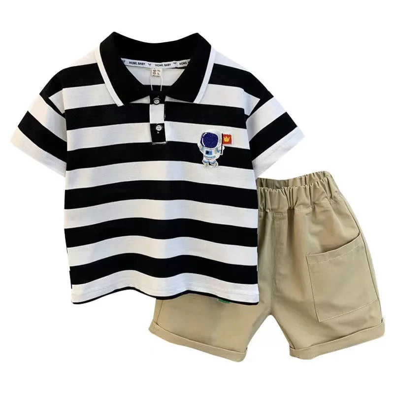 Baby Boys' Stripe 2-Piece Summer Set - 0-5 Years