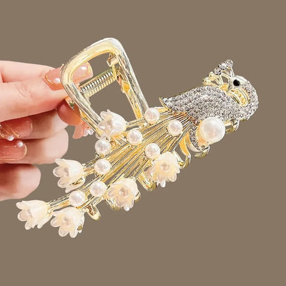 Chic Pearl & Rhinestone Hair Claw