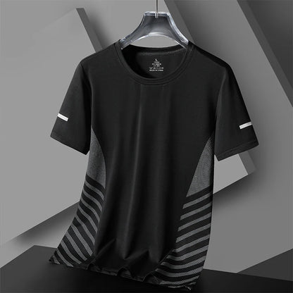 Men's Short Seleve Quick Dry Ice Silk Sport Running T-Shirts