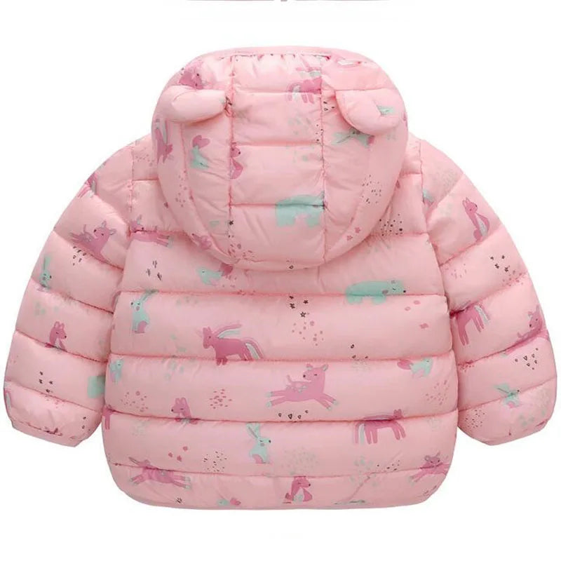 Autumn Hooded Down Jackets Baby Girls' and Boys' Coats
