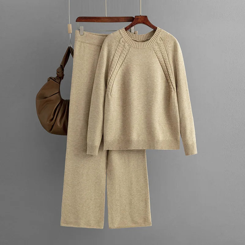 Ensemble de pull en tricot d'automne