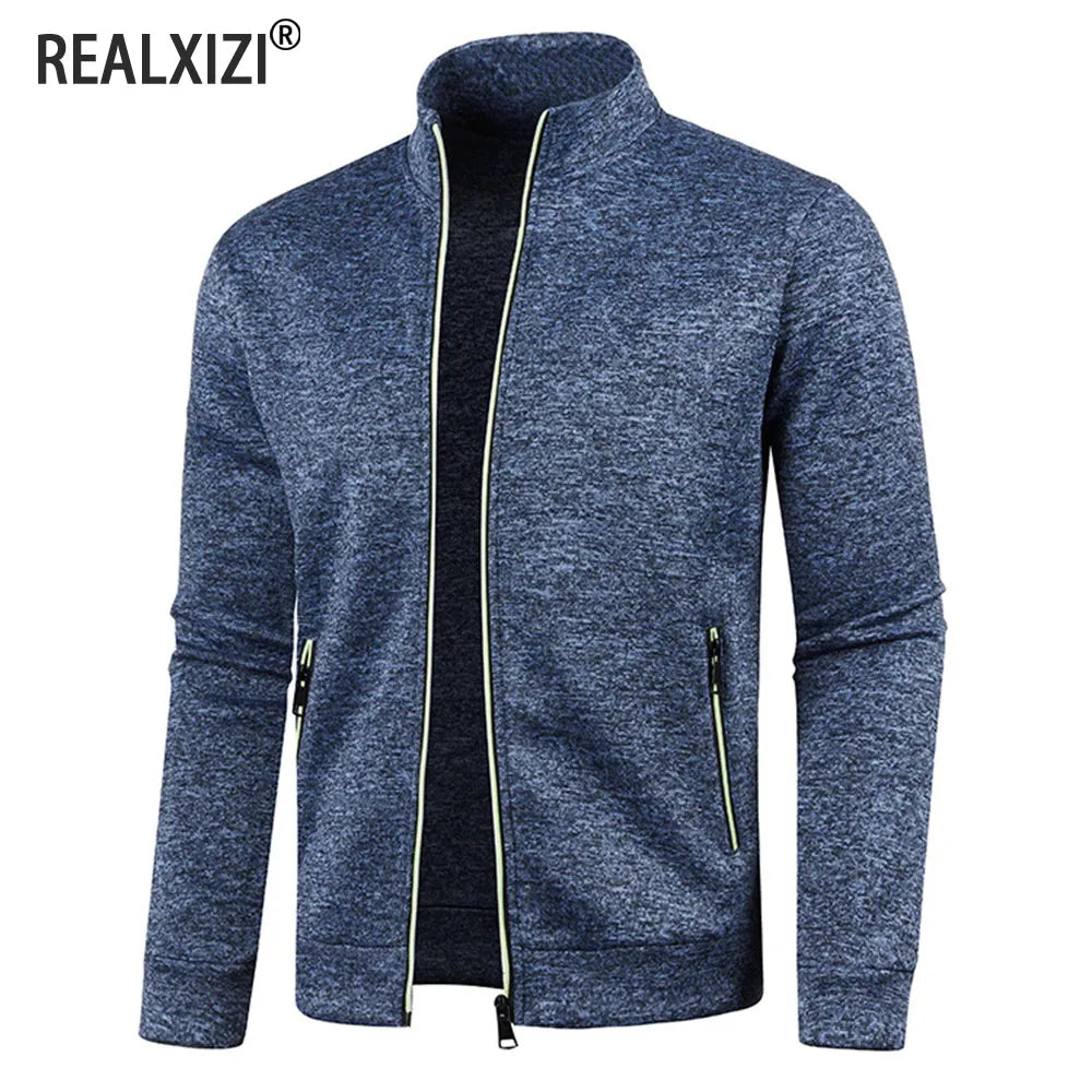 Reißverschlussjacke für Herren – Stehkragen, Outdoor, Casual, Streetwear (M-4XL)