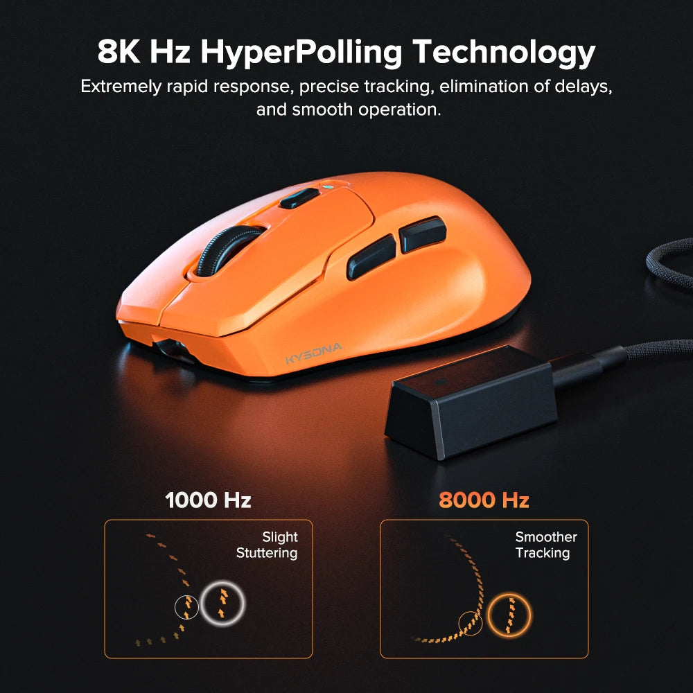 Souris de jeu sans fil pour les grandes mains