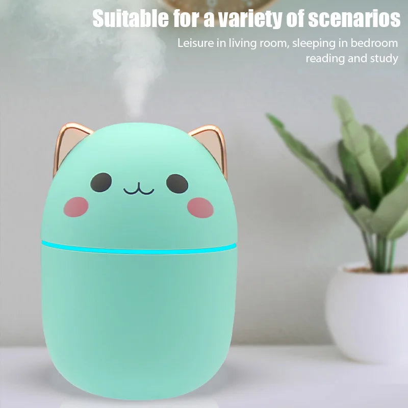 Mini Air Humidifier & Aroma Diffuser - Cool Mist Maker