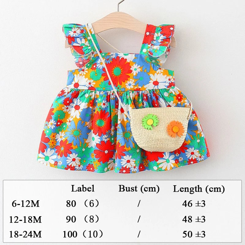 Baby Girl Summer Dress with Cute Print