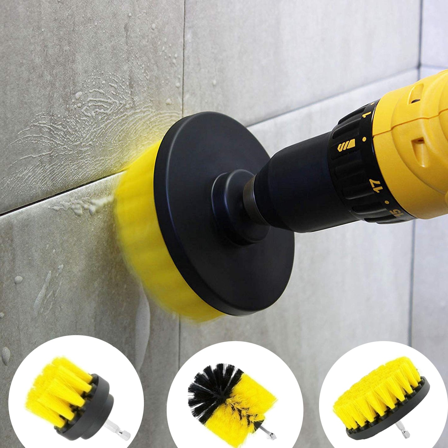 5pc Electric Drill Scrubber Set