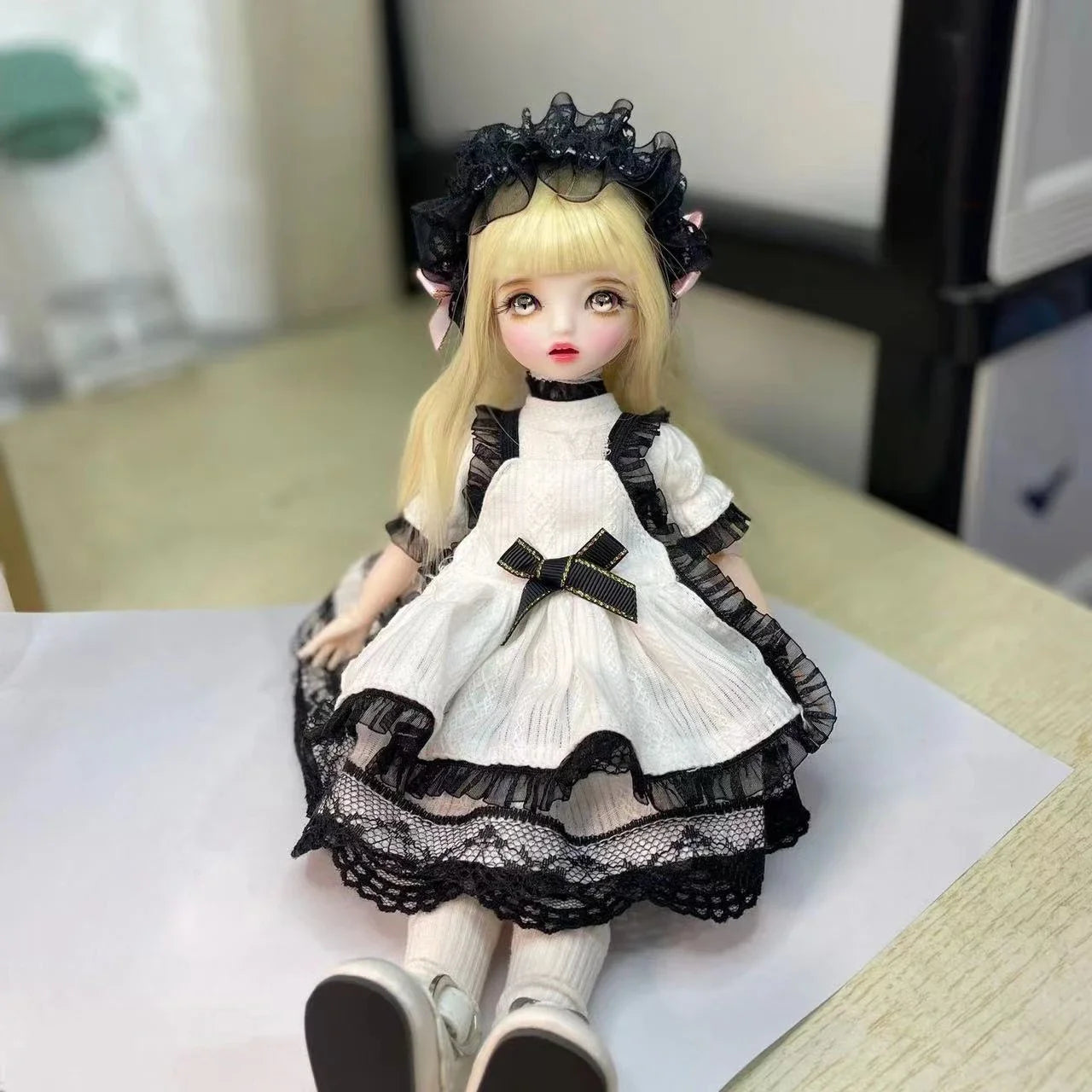 Poupée BJD 30 cm 1/6, ensemble complet avec 3 paires d'yeux – Jouet tendance et mignon pour filles