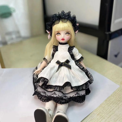 Poupée BJD 30 cm 1/6, ensemble complet avec 3 paires d'yeux – Jouet tendance et mignon pour filles