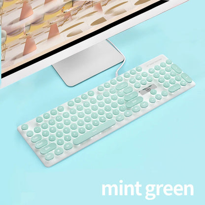 V8 Punk Mechanical Touch Keyboard and Mouse Set