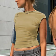 Women Casual Short Sleeve O Neck T Shirts