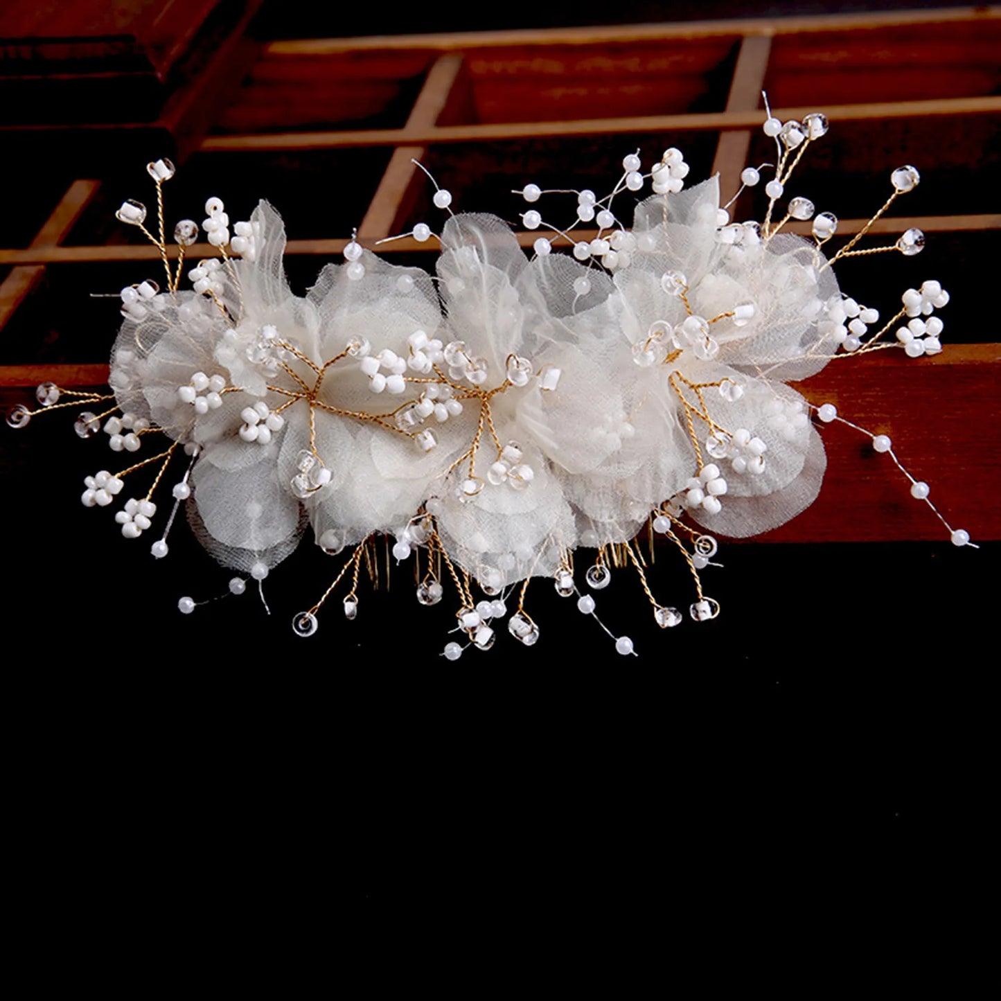Wedding Hairpin  Bridal Flower U-shaped Hair Forks for Woman