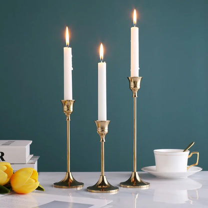 European Style Metal Candle Holders for Home Decor