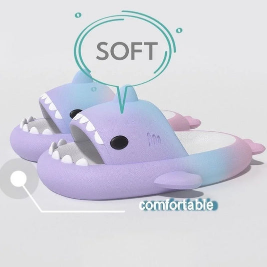 Shark-Hausschuhe, rutschfeste, einfarbige EVA-Schuhe