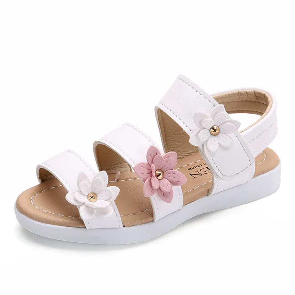 Gladiator Flower Sandals for Girls