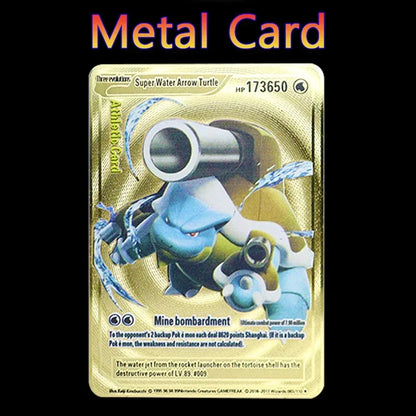 Cartes Pokémon Métal 183200 Points - Pikachu/Dracaufeu/Mewtwo/VMAX/GX