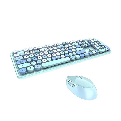 Combo clavier et souris sans fil couleur bonbon