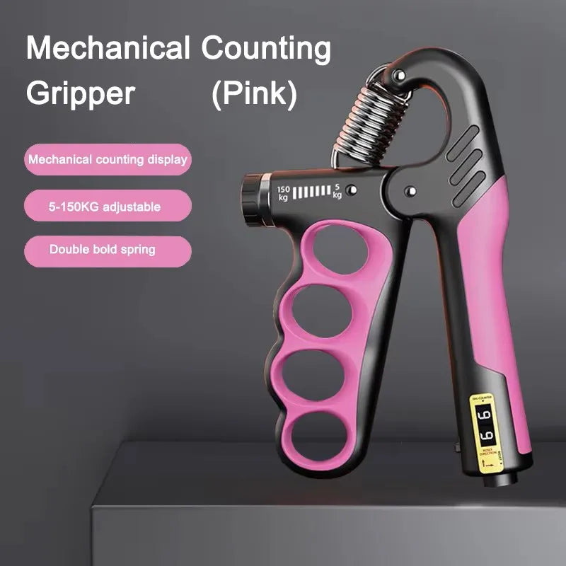 5-100kg Adjustable Grip Strengthener Wrist Expander Hand Exercise Tool for Gym