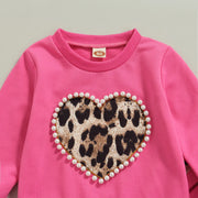 Heart Bead Toddler Girl Outfit