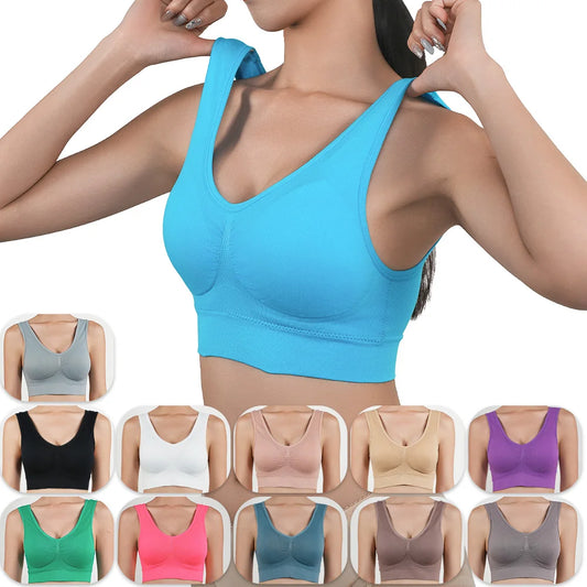 Women's Shockproof Double Layer Yoga Sports Bra Underwear