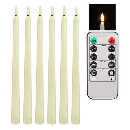 Lot de 4/1 bougies LED sans flamme longues – alimentées par batterie